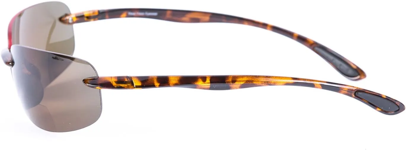 'The Influencer' 2 Pair of Lightweight Sport Wrap Polarized Bifocal Reading Sunglasses for Men and Women