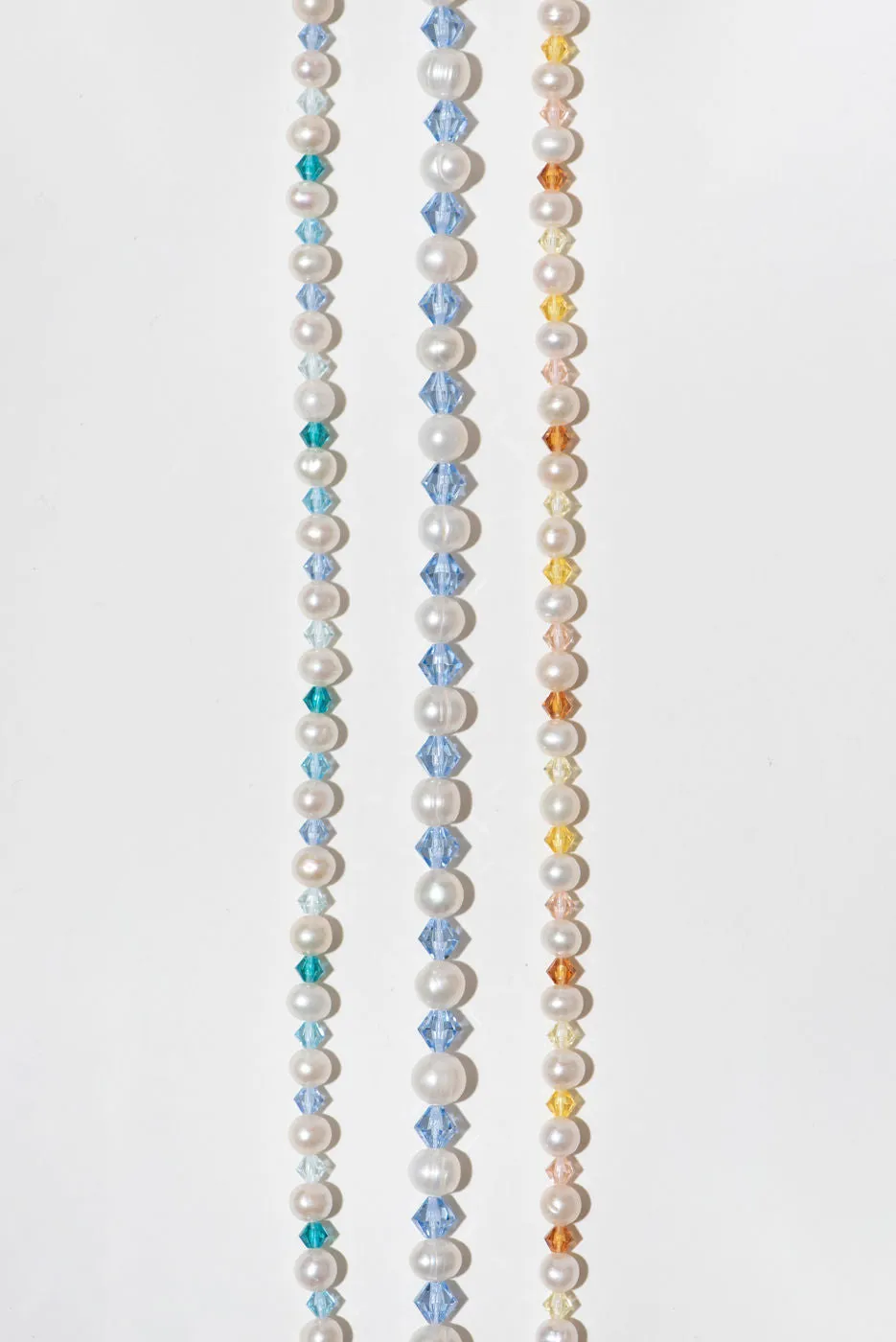 The Ocean Pearl 18K Gold Plated Long Necklace w. Pearls & Beads