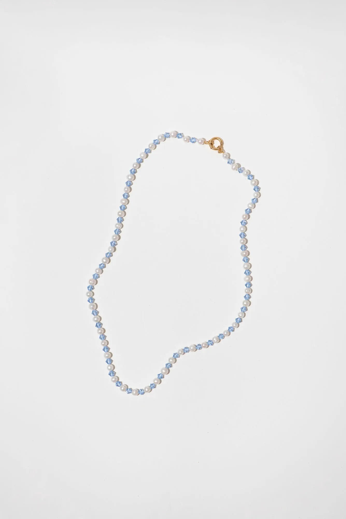 The Ocean Pearl 18K Gold Plated Long Necklace w. Pearls & Beads
