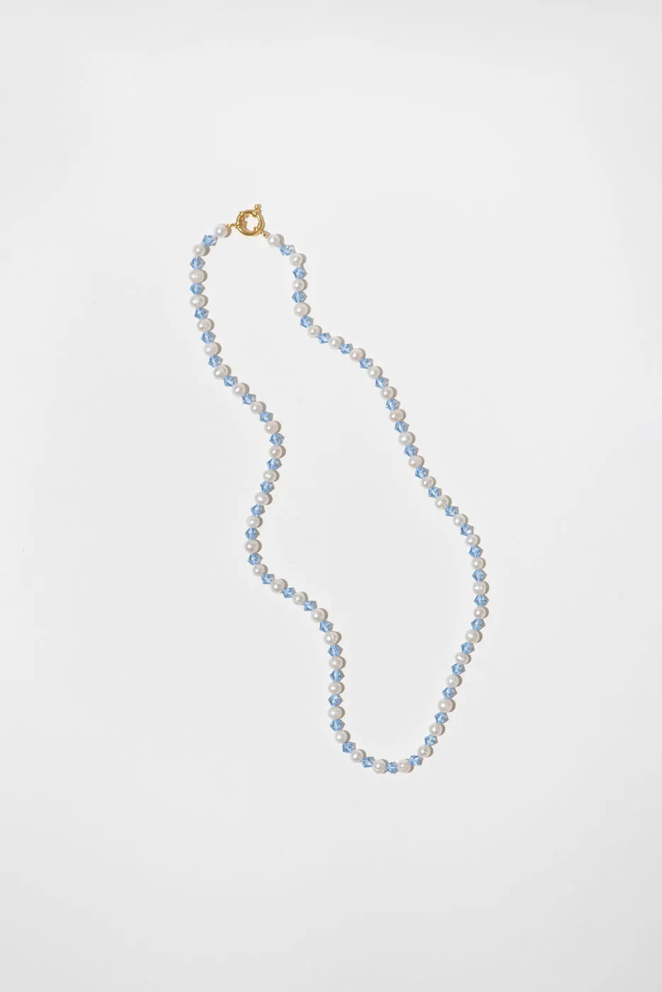 The Ocean Pearl 18K Gold Plated Long Necklace w. Pearls & Beads
