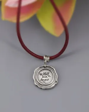 Thich Nhat Hanh Be Still and Know Pendant Necklace