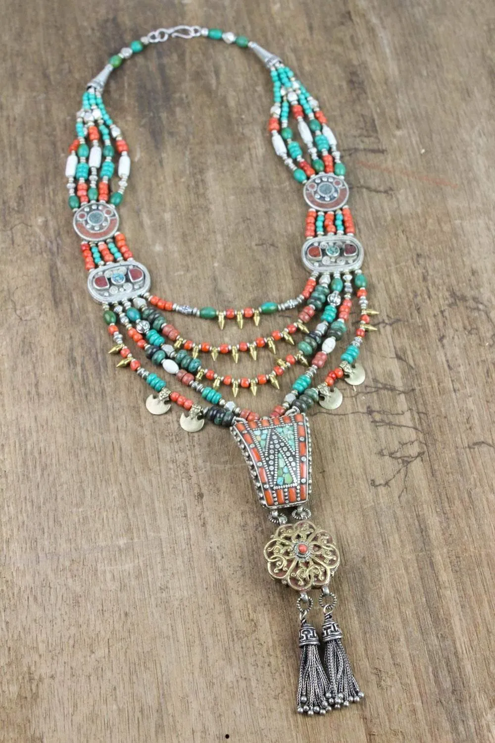 Tibetan Necklace of Good Fortune
