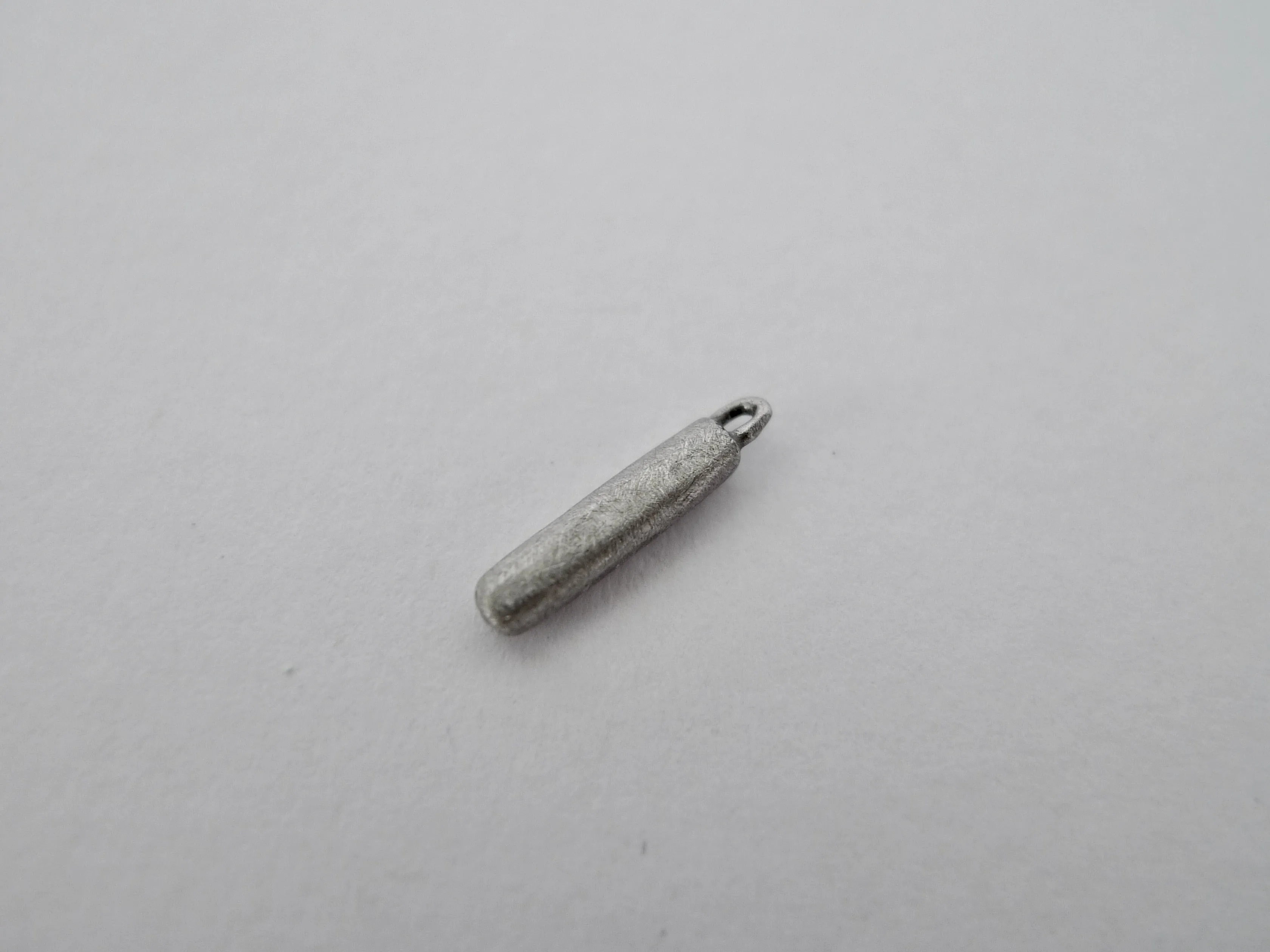 Tiny Platinum Wand Charm