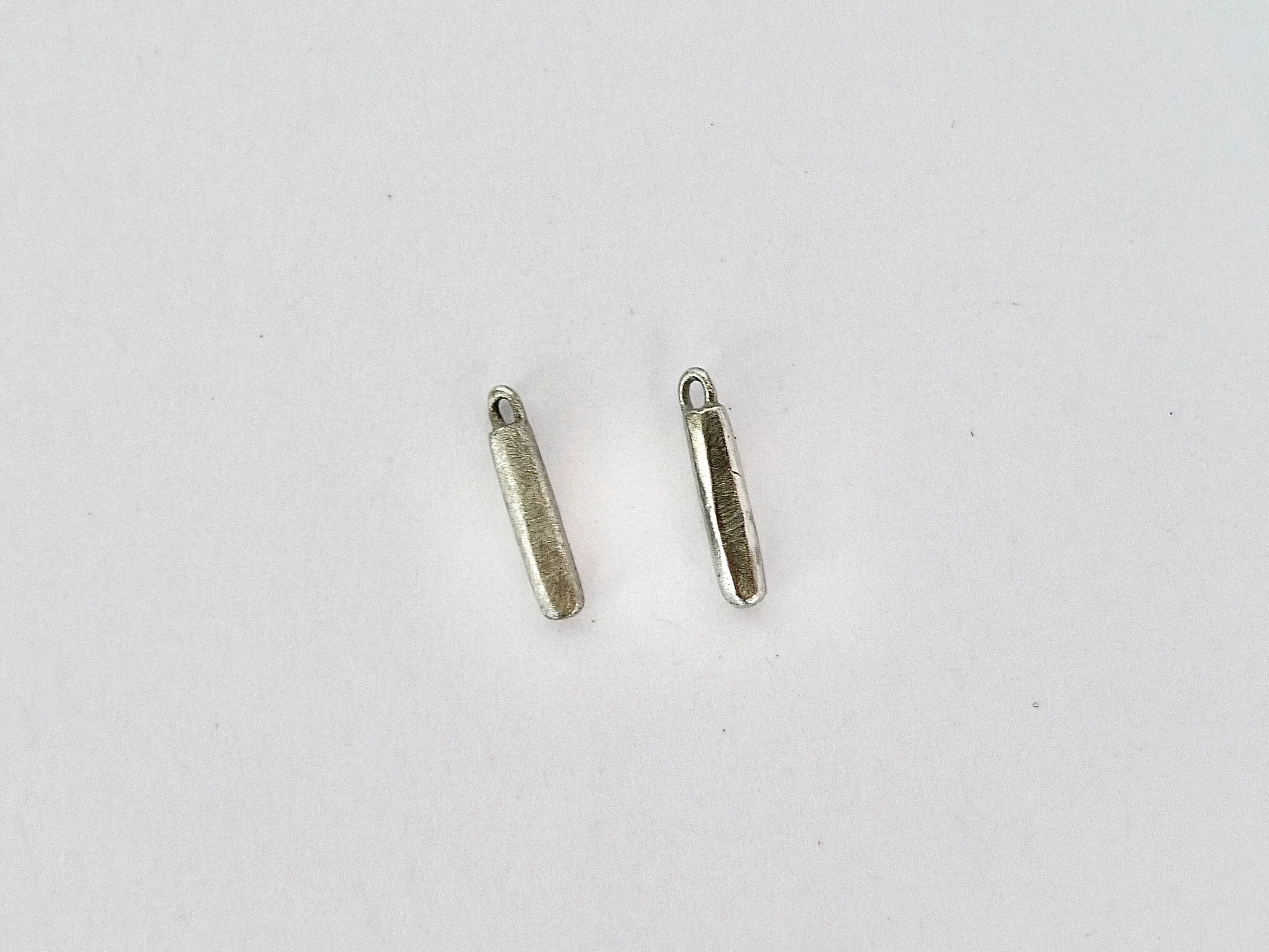 Tiny Platinum Wand Charm