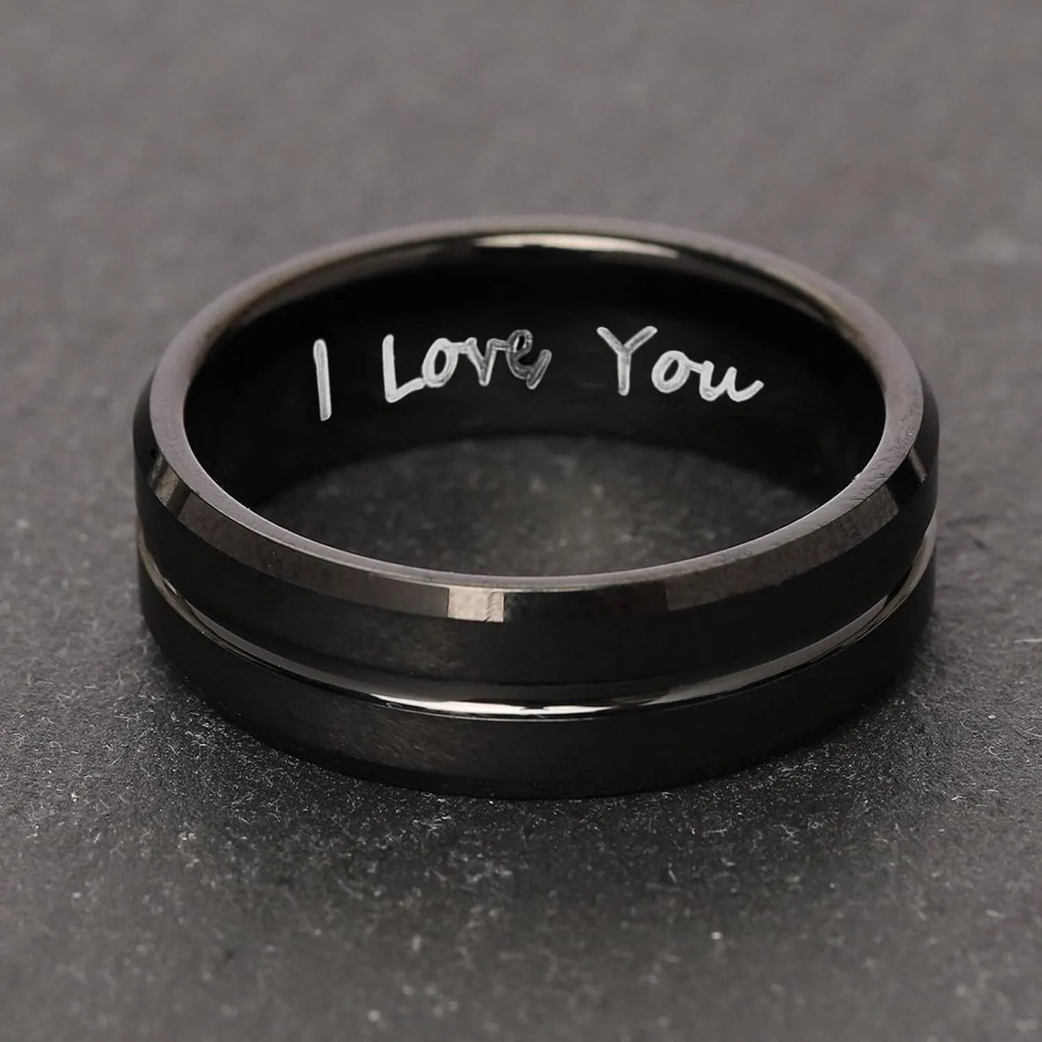 Titanium Steel Eternal Ring for Women Men Anniversary Ring Minimalist Design Proposal Ring Couple Rings