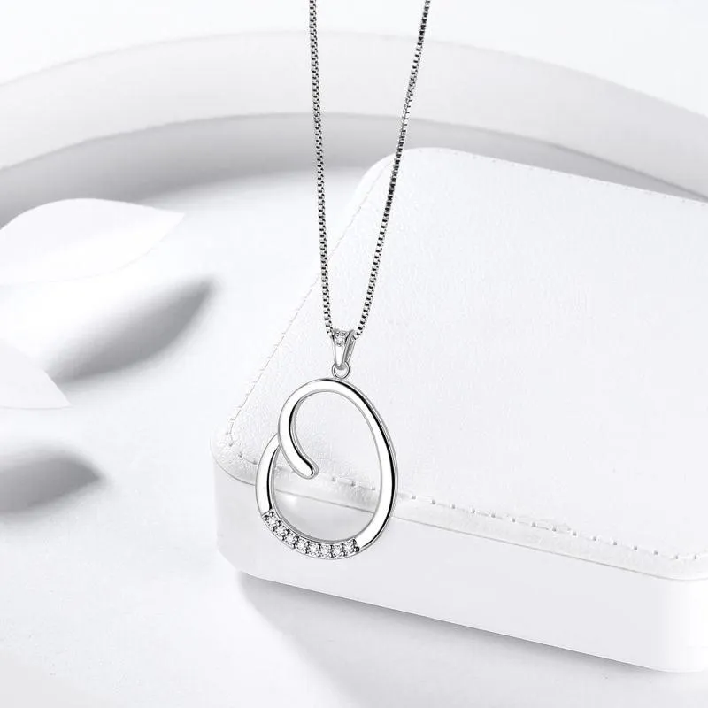 Tokyo Mart Letter Initial O Necklaces Pendant Women Girls Name Jewelry Gift 925 Sterling Silver
