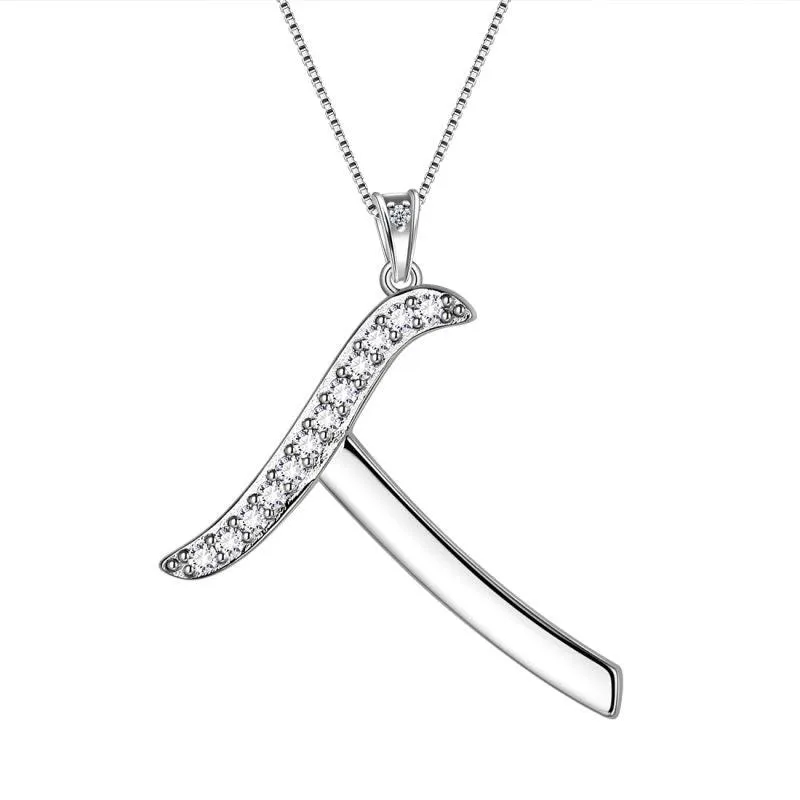 Tokyo Mart Letter Initial T Necklaces Pendant Women Girls Name Jewelry Gift 925 Sterling Silver