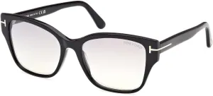 Tom Ford Elsa Smoke Mirrored Butterfly Ladies Sunglasses FT1108 01C 55