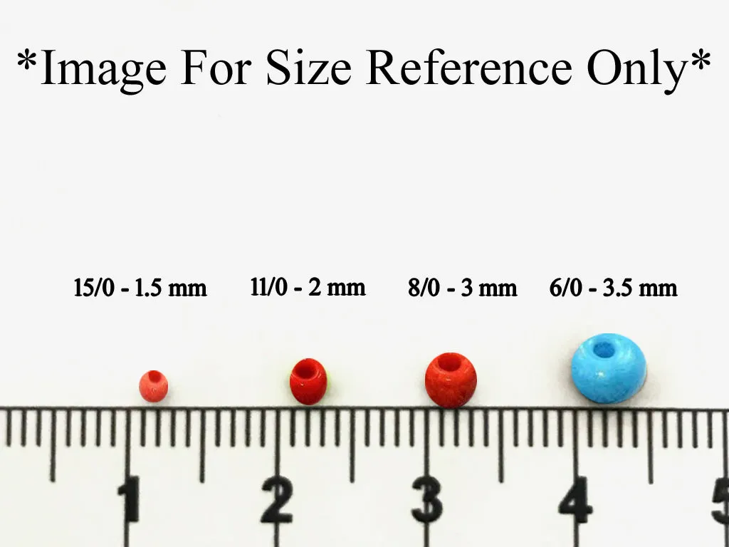 Transparent Luster Peridot / Olive Green Round Rocailles Seed Beads (Wholesale)