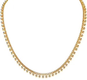 Trendy Gold Necklaces for Women, Layered 18K Gold Plated Choker Necklaces, Dainty Cute Fashion Pendant Necklaces, Adjustable Chain Necklaces Jewelry Gift for Women Teen Girls