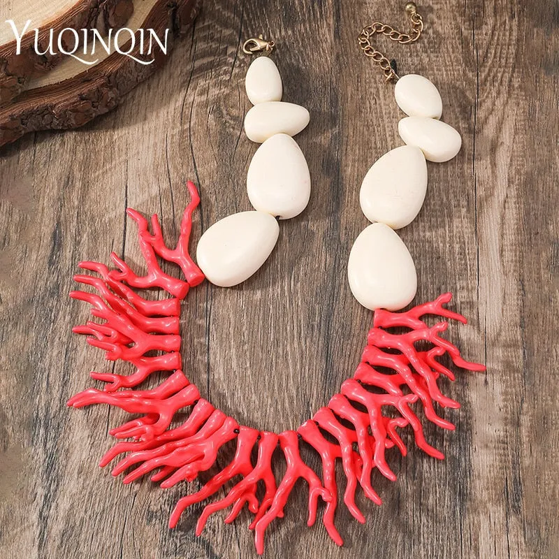 Trendy Vintage Beaded Chain Bohemian Necklaces
