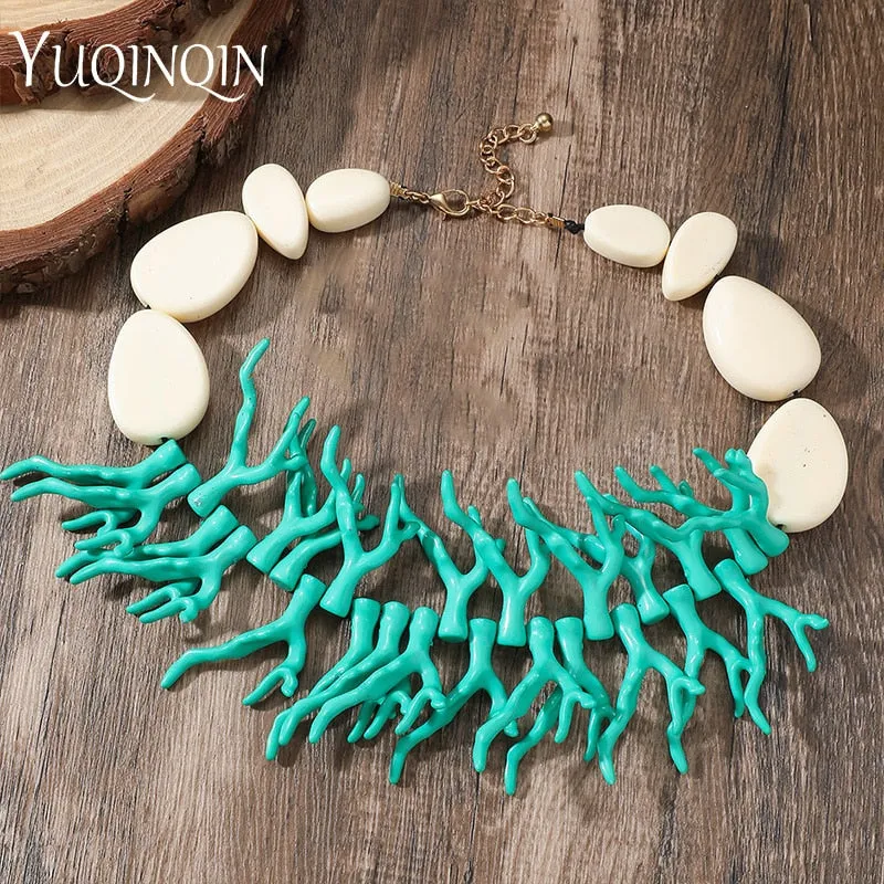 Trendy Vintage Beaded Chain Bohemian Necklaces