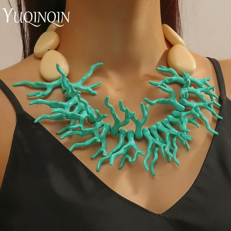 Trendy Vintage Beaded Chain Bohemian Necklaces