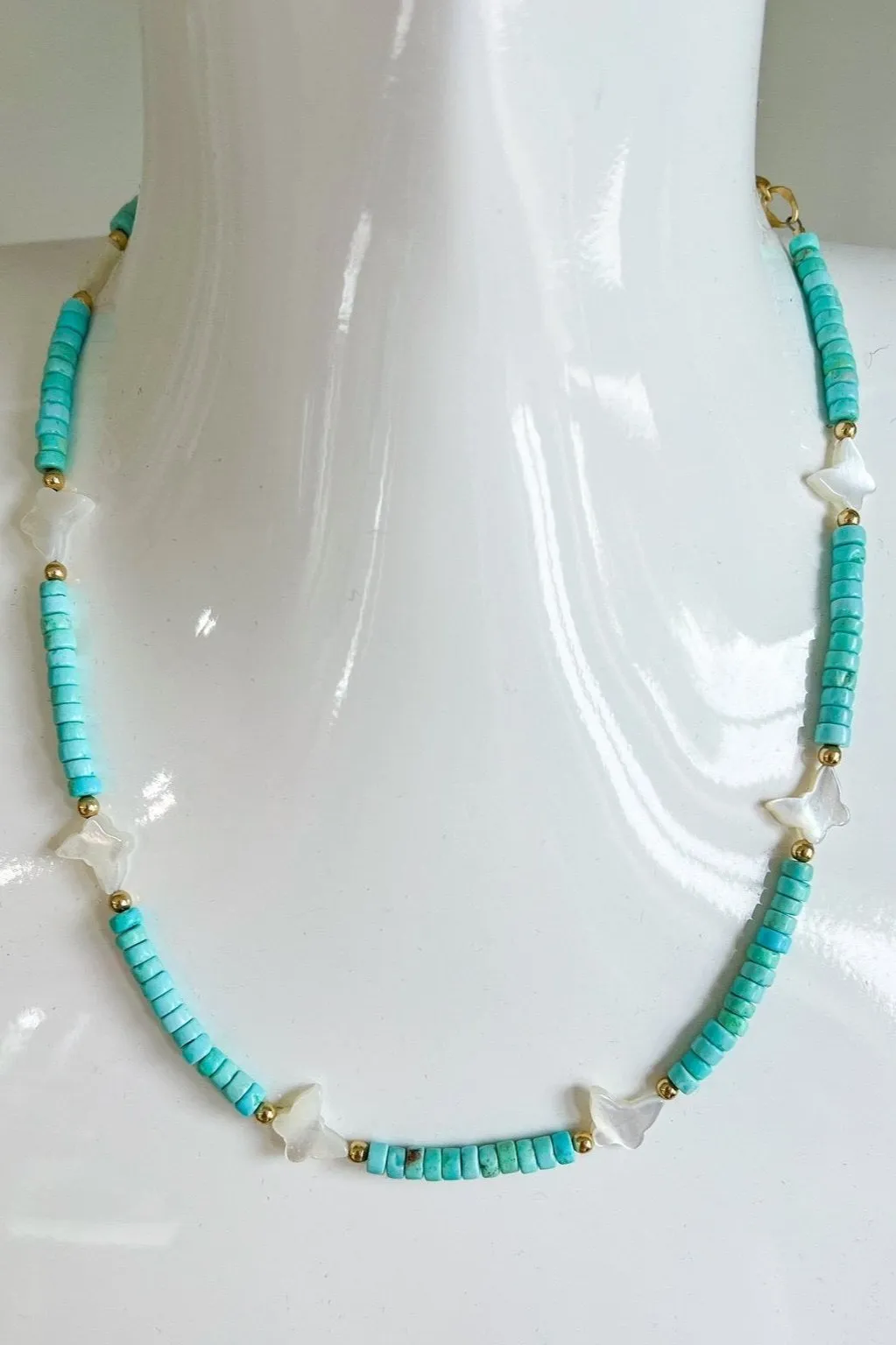 Turquoise Butterfly Necklace
