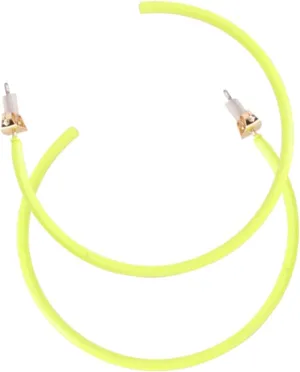 Unique Geometric Hoop Earrings Exaggerated Ear Studs Fluorescent Party Jewelry