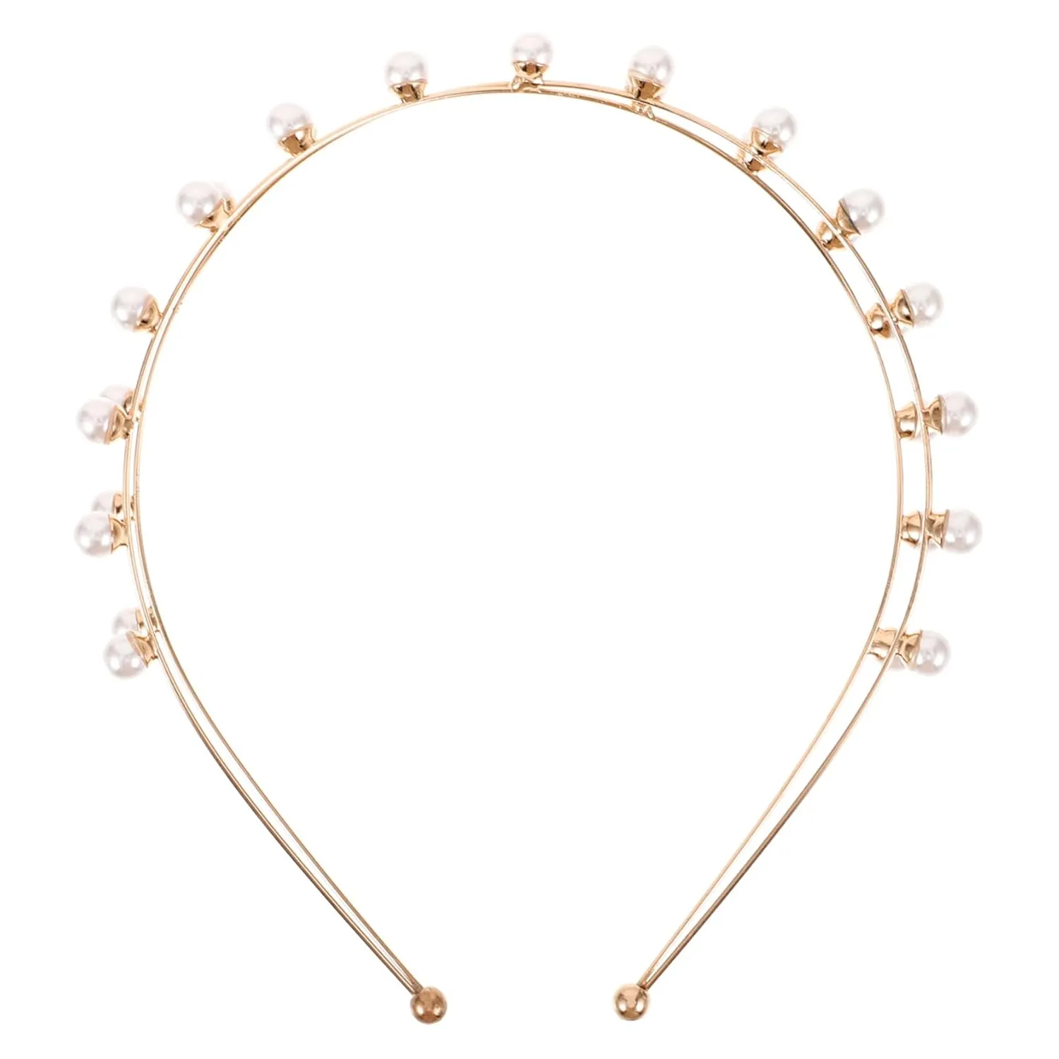 Unique Pearl Headband for Women Geometric Lace Headband Hairband Decorative