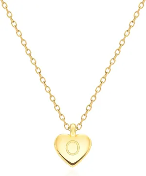Unique Personalized Gifts for Her, Initial Necklaces for Women Girls, Letter Engraved Heart Necklace, Minimalism Style Jewelry for Everyday Wear