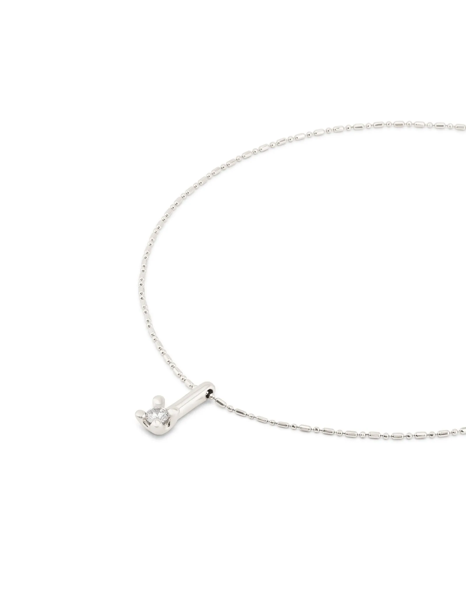UNOde50 Spiritual White Cubic Zirconia Silver-Plated Necklace