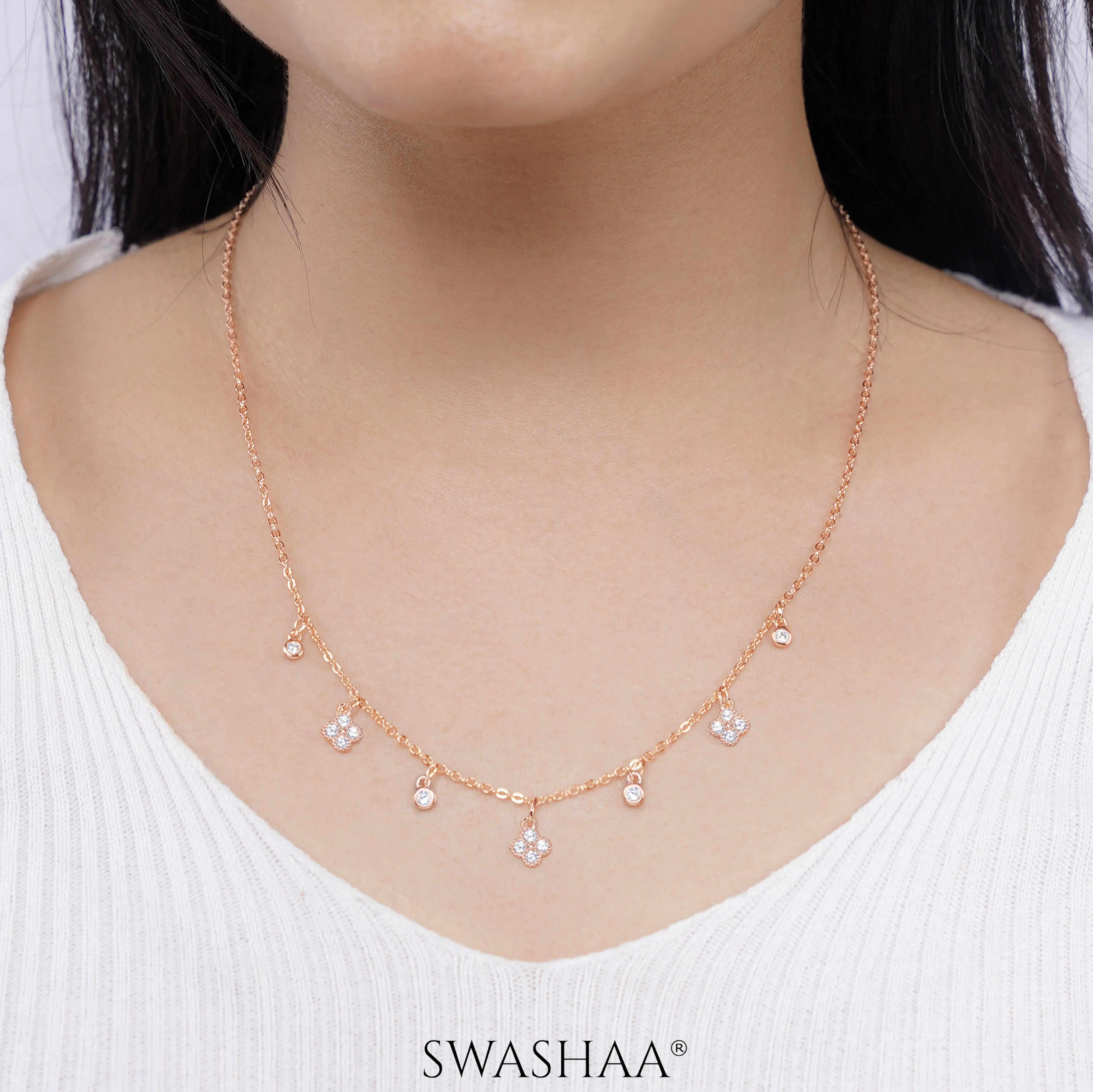 Vara Rosegold Plated Choker