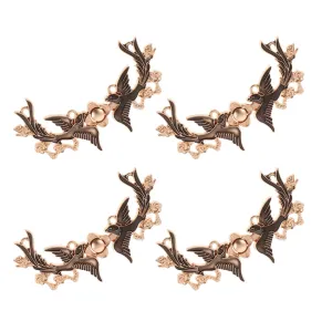 Vintage Jumper Shawl Clips Metal Buckle 4 Pairs Shawl Brooch Clip Cardigan Fastener Sweater Fastener