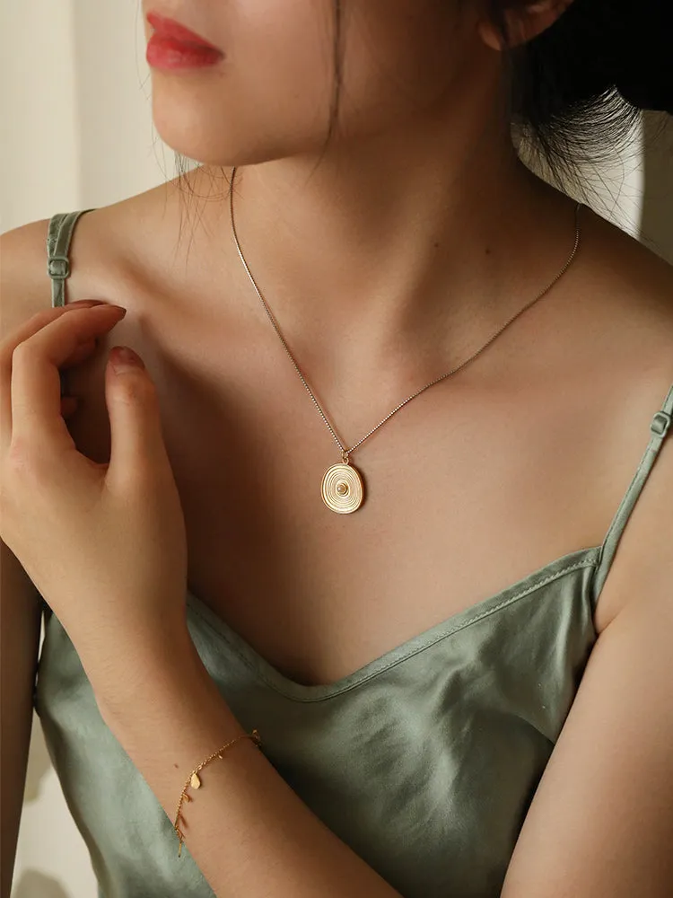 Vintage Year Round Gold Coin Necklace