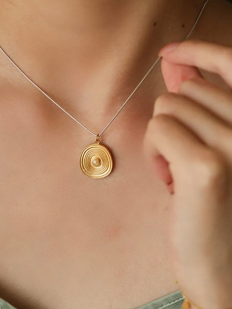 Vintage Year Round Gold Coin Necklace
