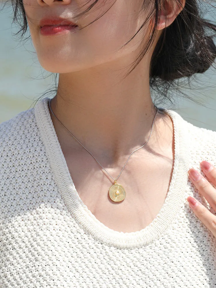 Vintage Year Round Gold Coin Necklace