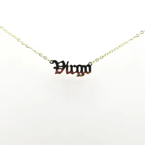 Virgo Zodiac Name Necklaces| 18k Gold Plated