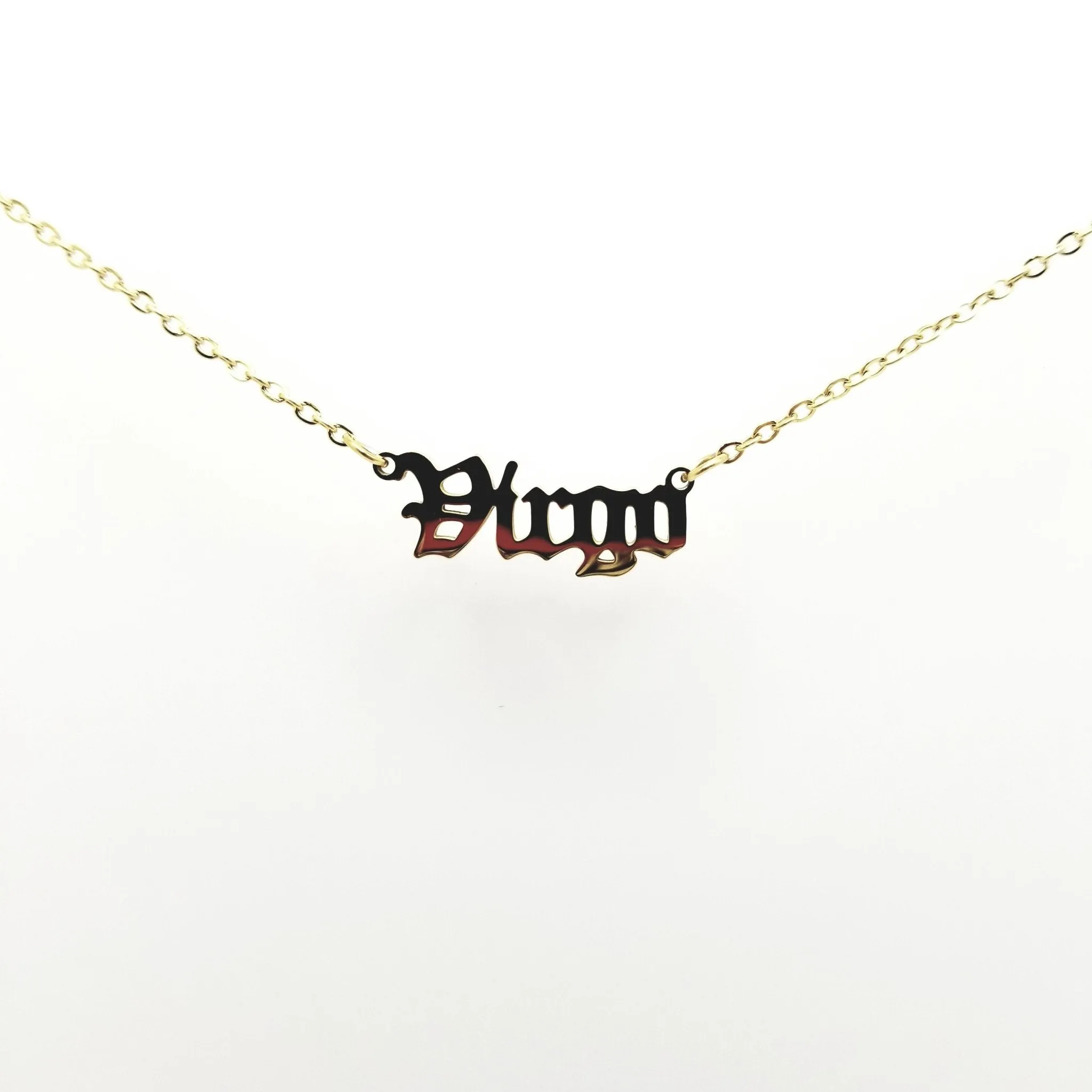 Virgo Zodiac Name Necklaces| 18k Gold Plated