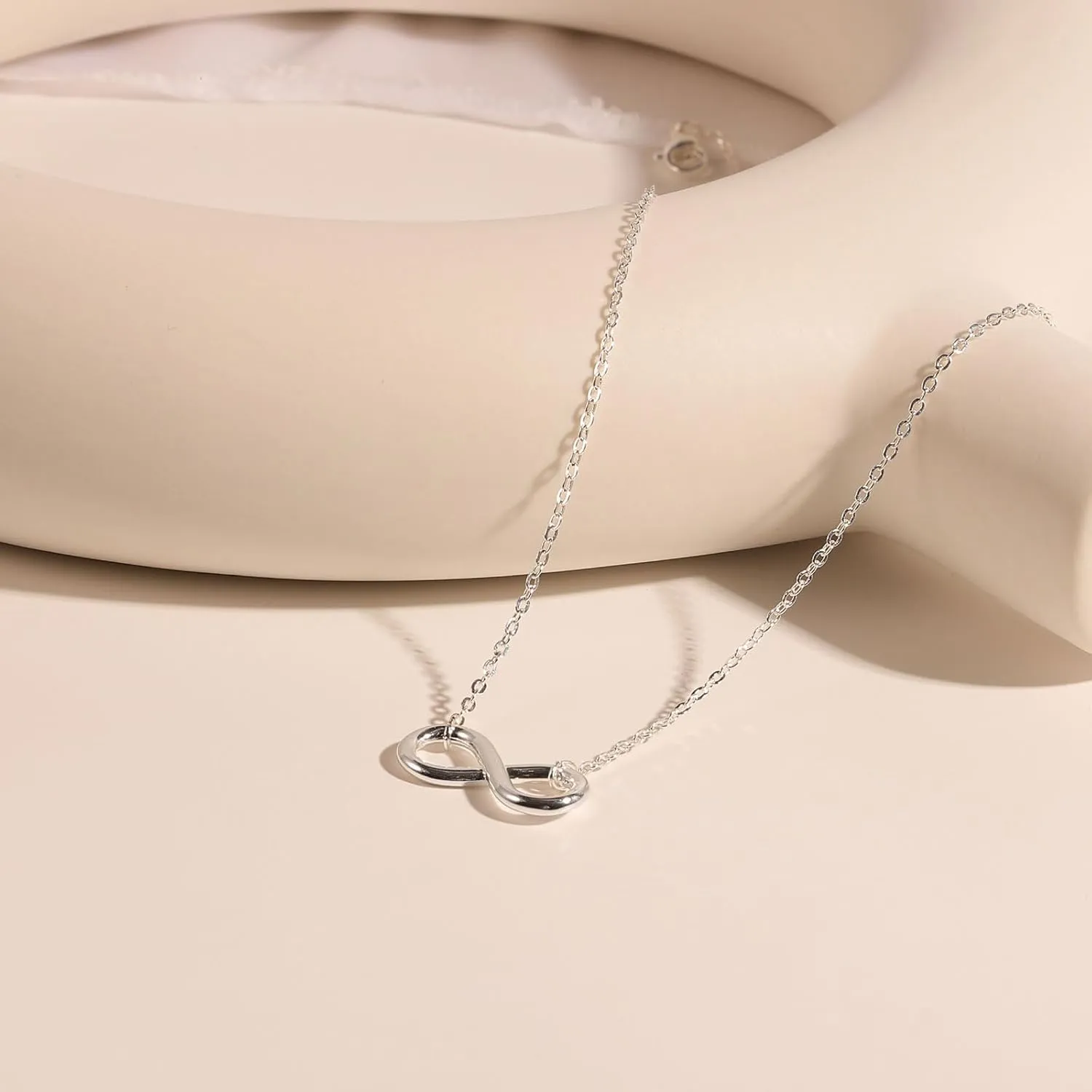 VRIUA Silver Necklace for Women 14K Silver Plated Dainty Star of David Butterfly Sun Lotus Flower Bead Necklace Simple Jewelry Everyday