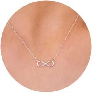 VRIUA Silver Necklace for Women 14K Silver Plated Dainty Star of David Butterfly Sun Lotus Flower Bead Necklace Simple Jewelry Everyday