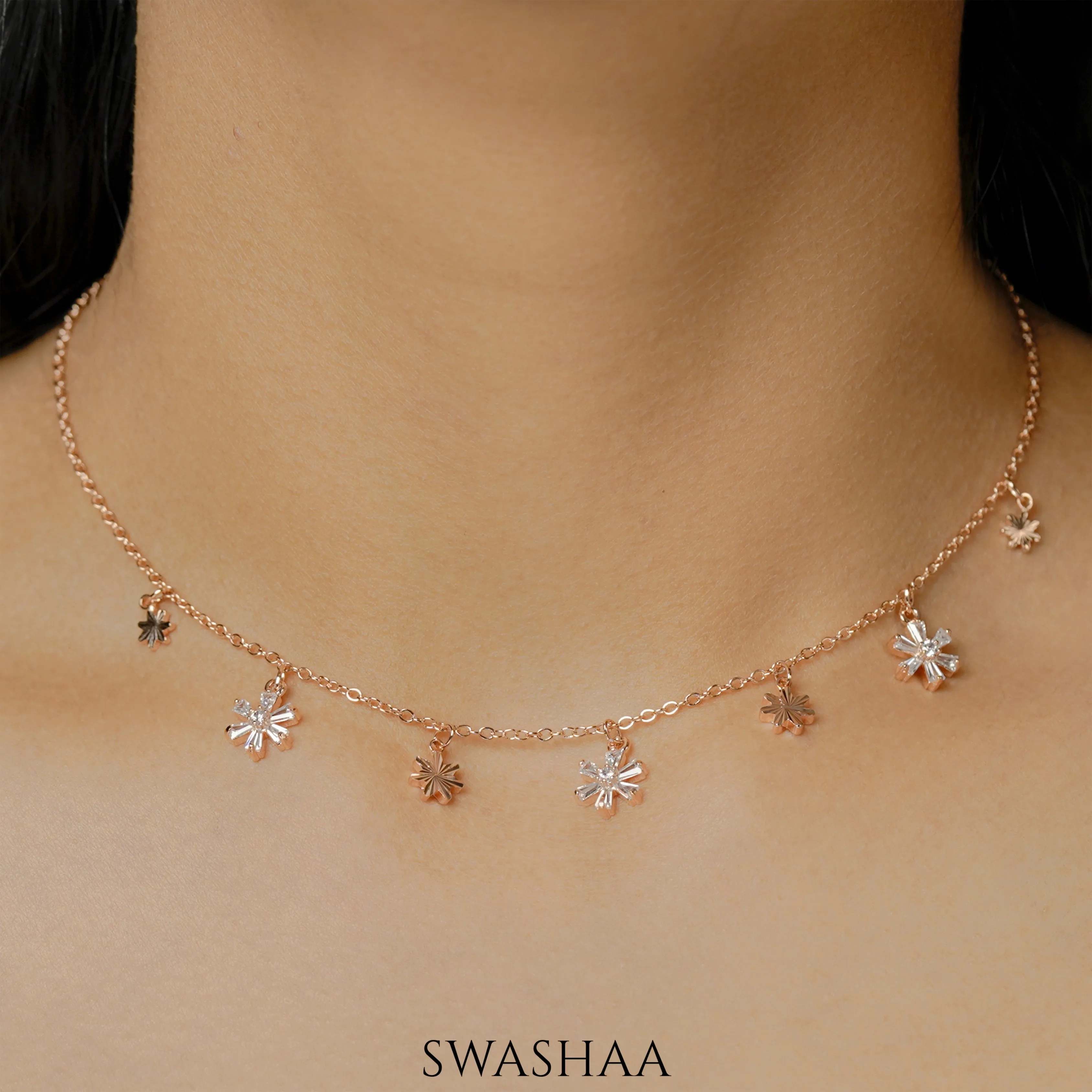 Waamil Rosegold Plated Choker