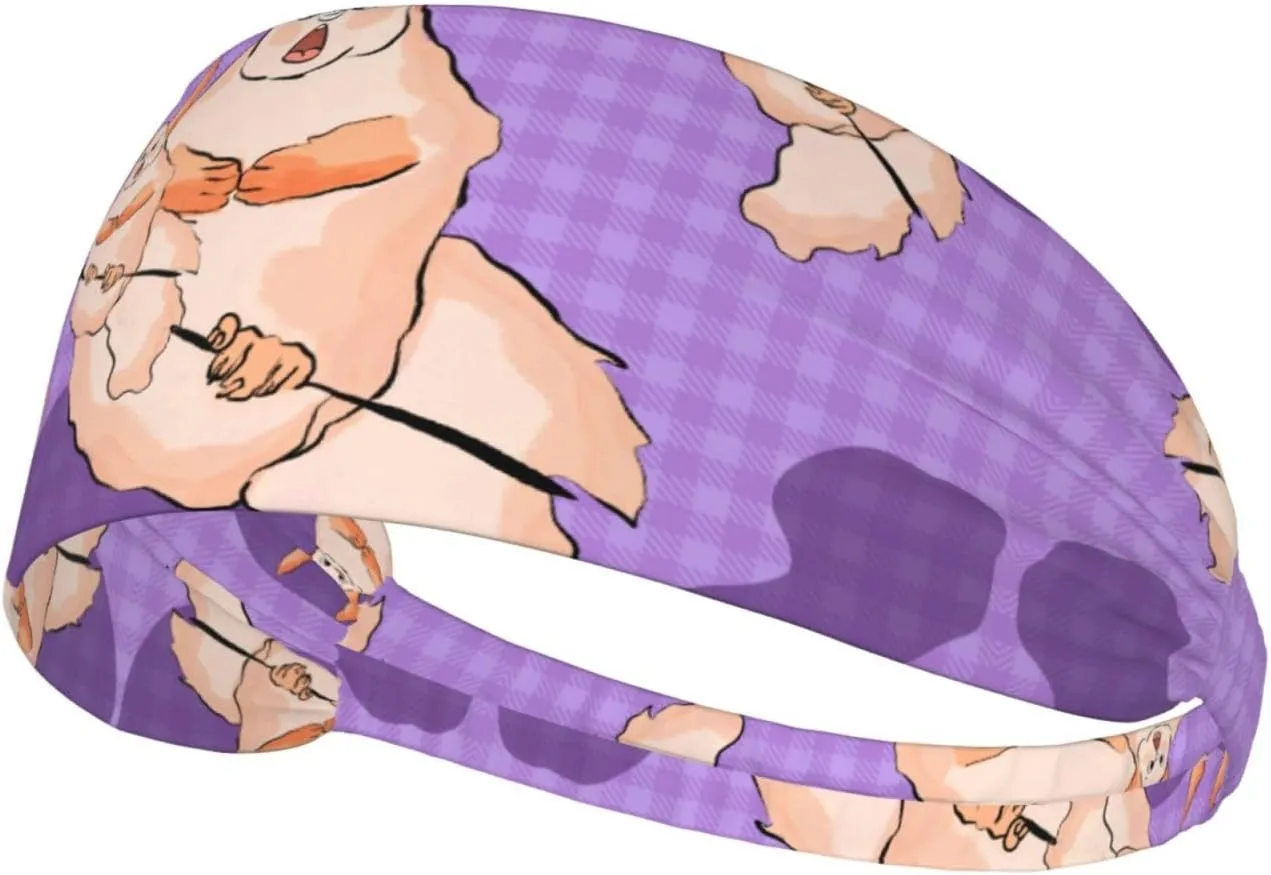 Wacky Bunny Outdoor Sports Sweat-Absorbing Headband, Fitness Sports Yoga Cycling Headband, Sports Elastic Headband,