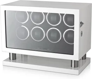 Watch Winder for 8 Automatic Watches with Interior Light and LCD Touchscreen Control