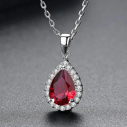 Waterdrop Clear CZ Necklace