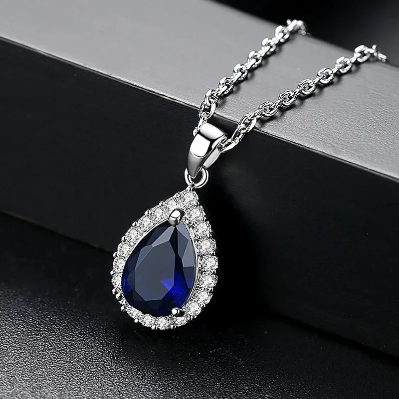 Waterdrop Clear CZ Necklace