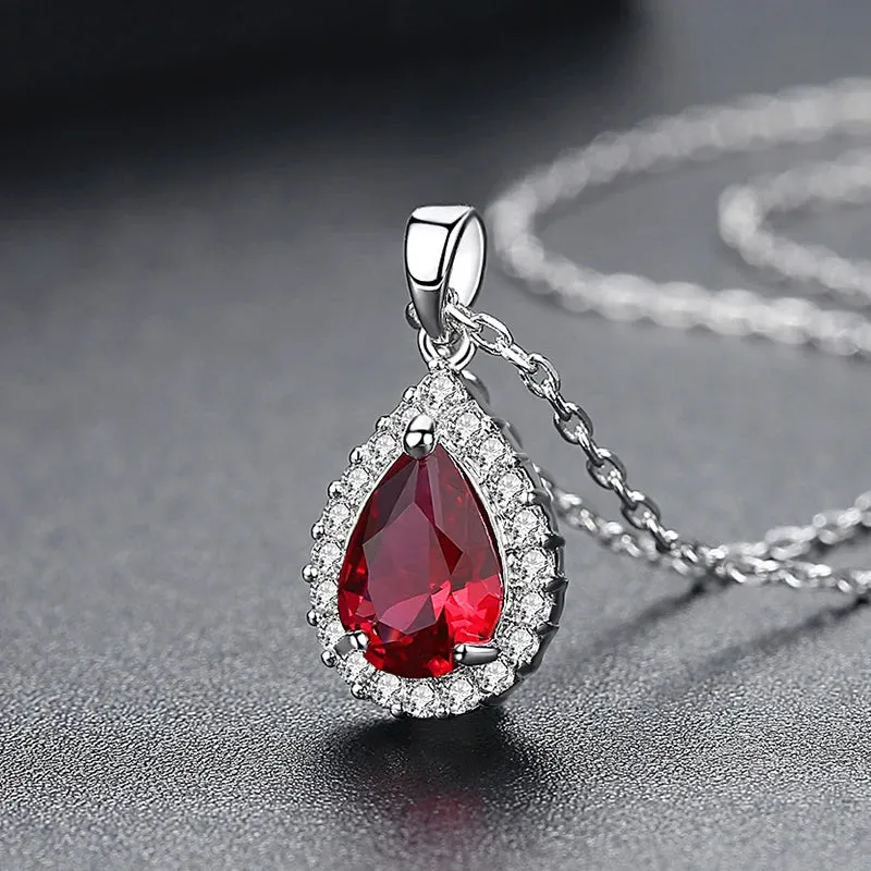Waterdrop Clear CZ Necklace