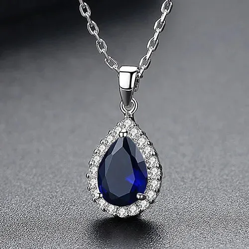 Waterdrop Clear CZ Necklace
