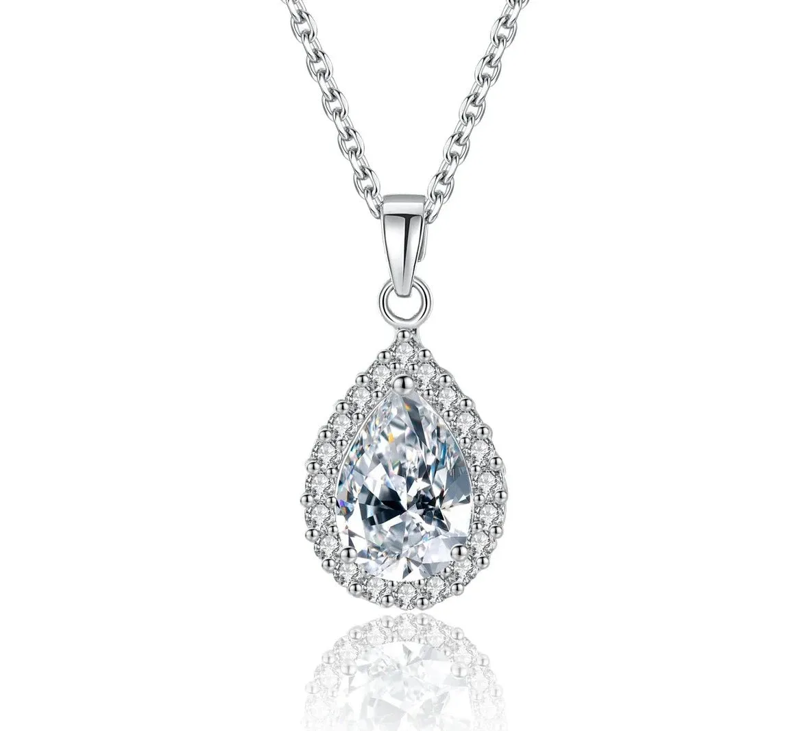 Waterdrop Clear CZ Necklace