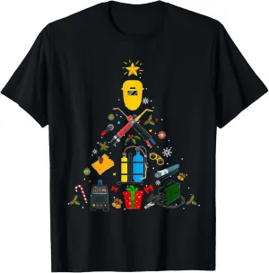 Welder Welding Christmas Ornament Tree Xmas Holiday 2021 T-Shirt