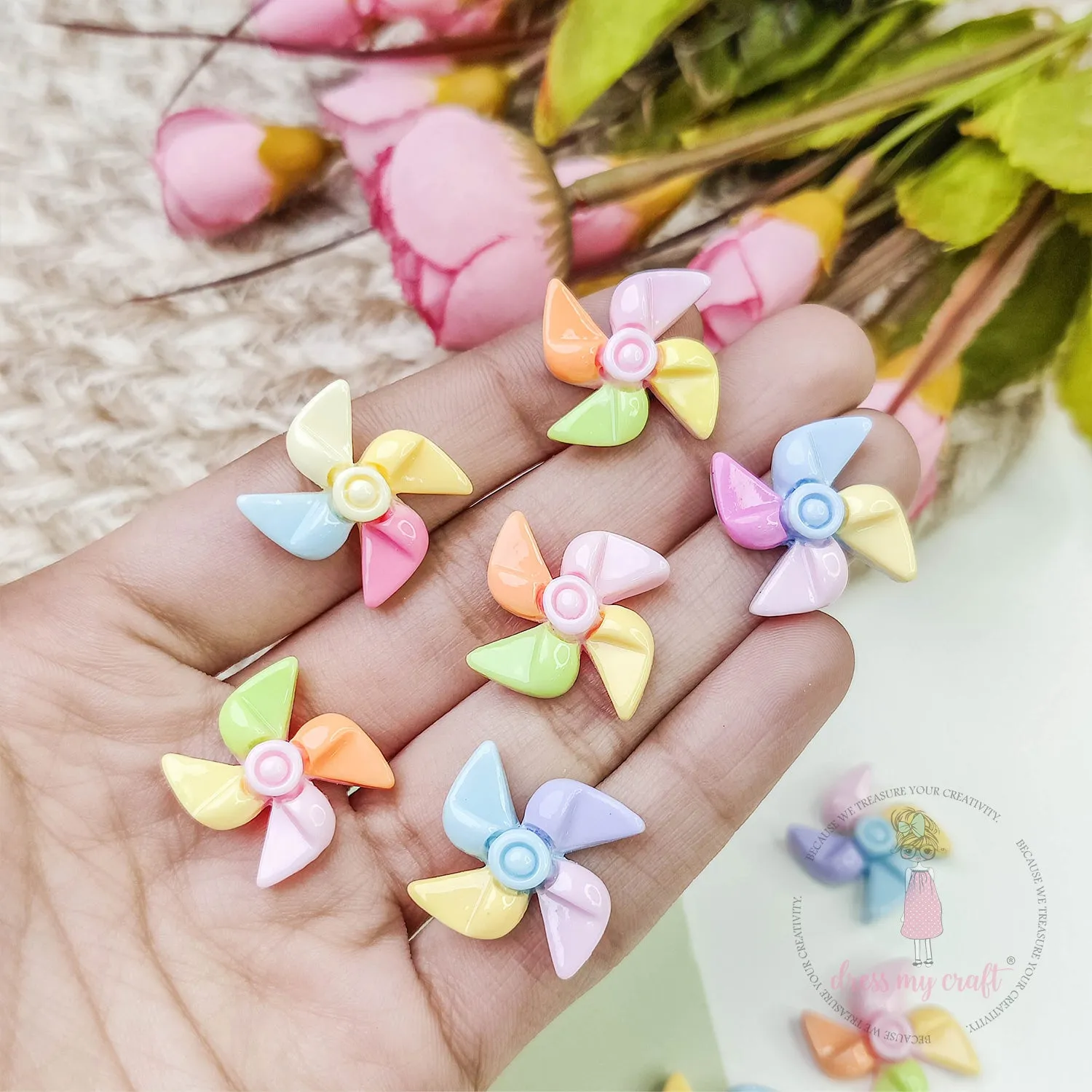 Windmill Flatback Charms