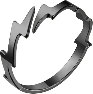 Women and Men Statement Wedding Suitable for Fashionable and Delicate Shaped Adjustable Finger Ring Women's Nobles Earrings Aesthetic Punk Y-2K Girl Mom Gifts (Black, One Size)