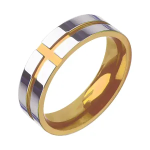 Women Men Titanium Steel Ring Wedding Band Anniversary Ring Eternal Ring Minimalist Design Rings Jewelry Gift (Gold, 11)