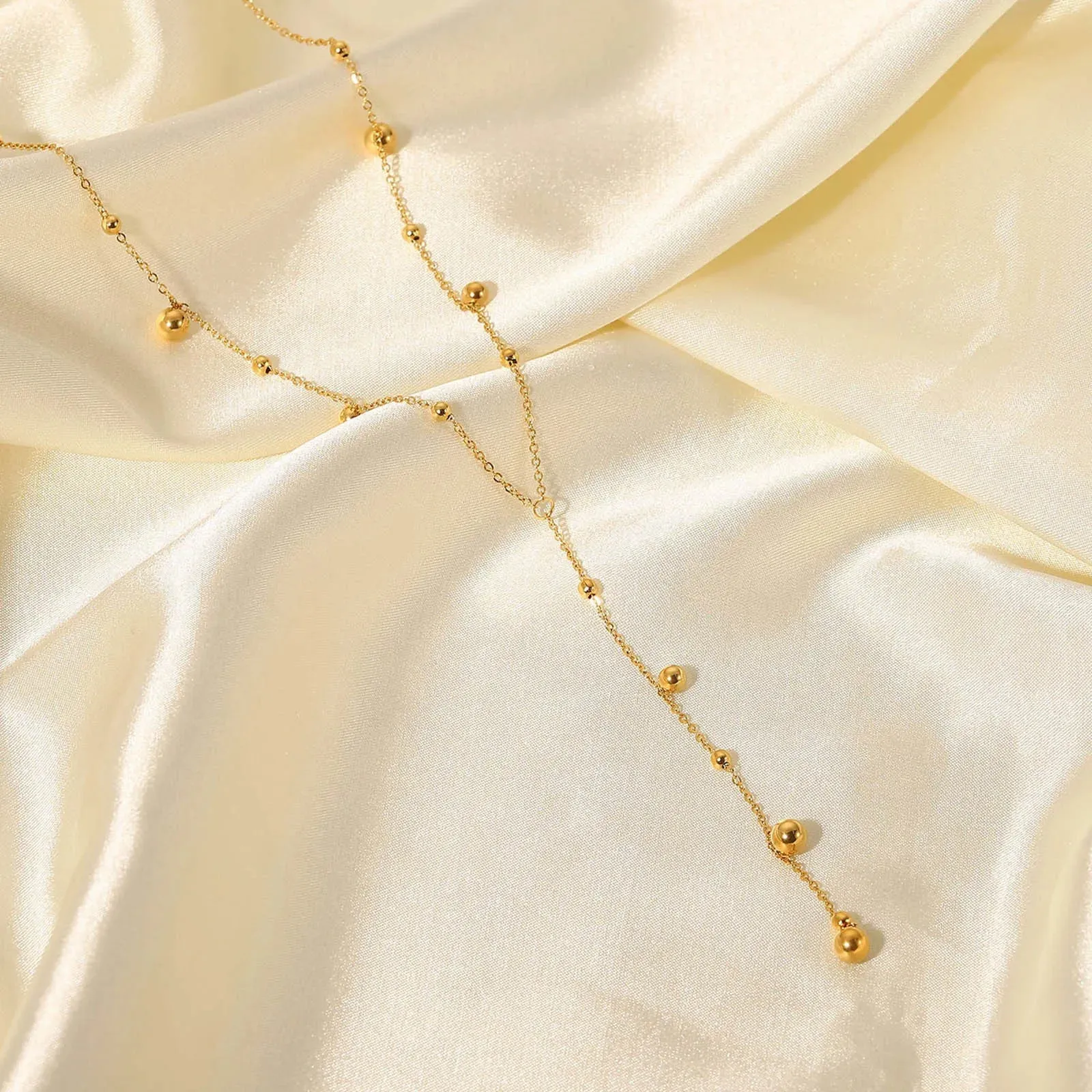 Women's Dainty Y Chokers Necklaces Gold Plated Charm Collar