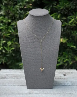 Y Knot Shark Tooth Necklace