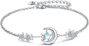 YAFEINI Ankle Bracelets for Women Sterling Silver Mermaid Turtle Ladybug Butterfly Moon Star Pineapple Anklet Link Chain Anklets Jewelry Gifts for Women