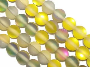 Yellow Spherical Radium Natural Quartz Stone Beads