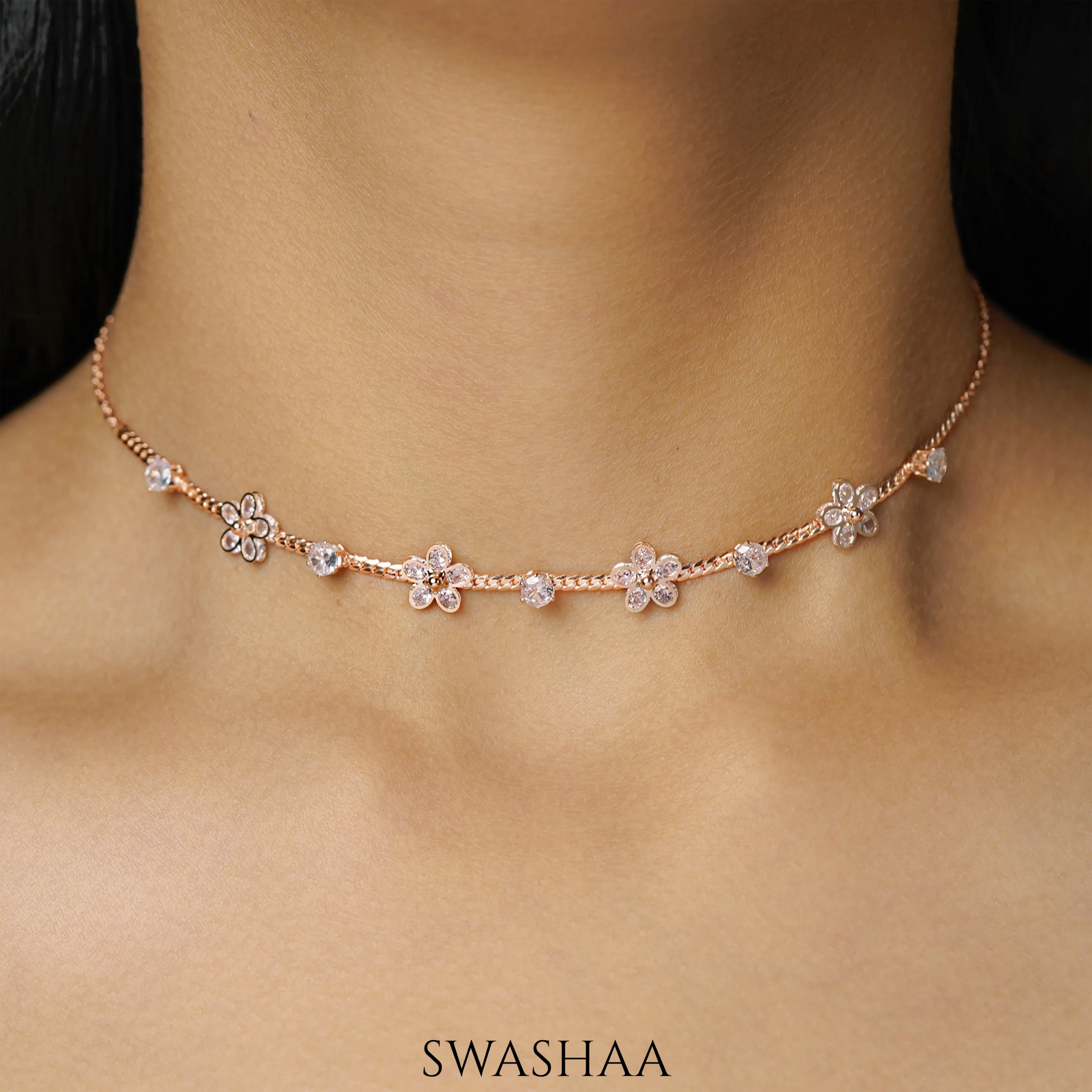 Zaaei Rosegold Plated Choker