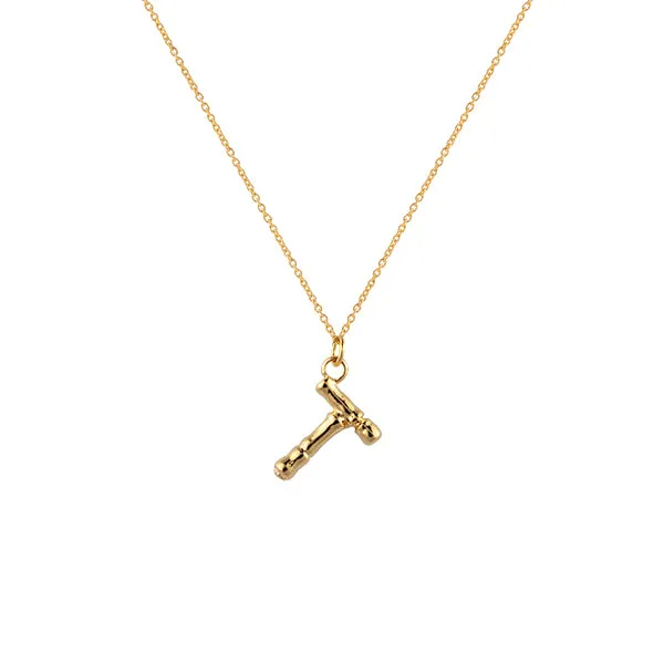 Zahar Gold Letter Necklace