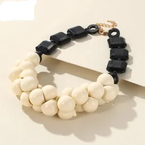 Zara Trendy Beads Big Pendant Necklace